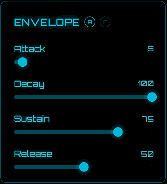 Astrx Synth Envelope Section